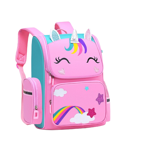 Mochila Infantil Feminina 3D Unicórnio